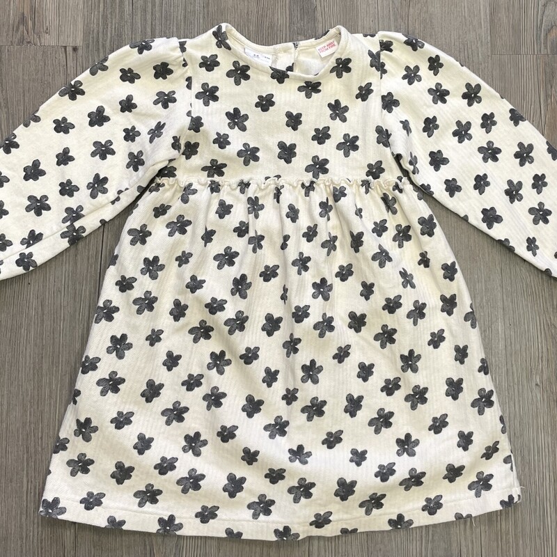 Zara Dress LS, Beige, Size: 4-5Y