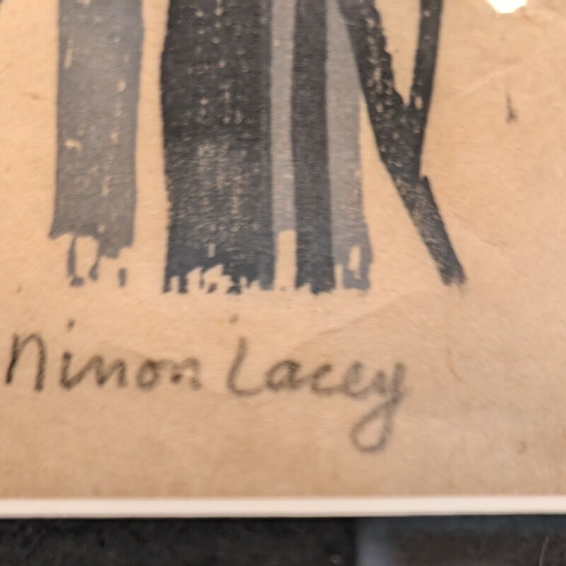 Ninon Lacey Winter Wood, A/P 1959, Print
28 x 30h
