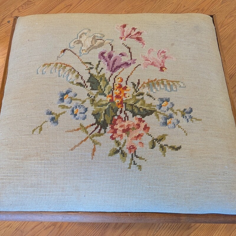 Needlepoint W/ Flowers