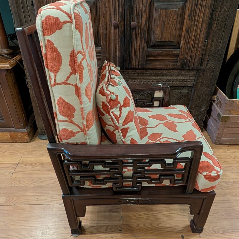 Chinese Chinoiserie Vintage Chair, Rosewood, HongKong
23.5w x 26d x 38h