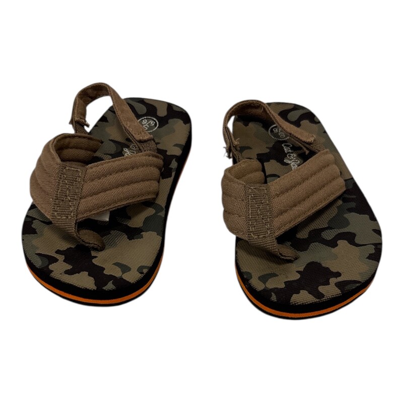 Sandals: Brown Camo