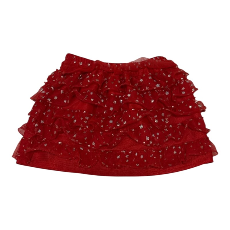 Shkirt: Red/Stars/frilly