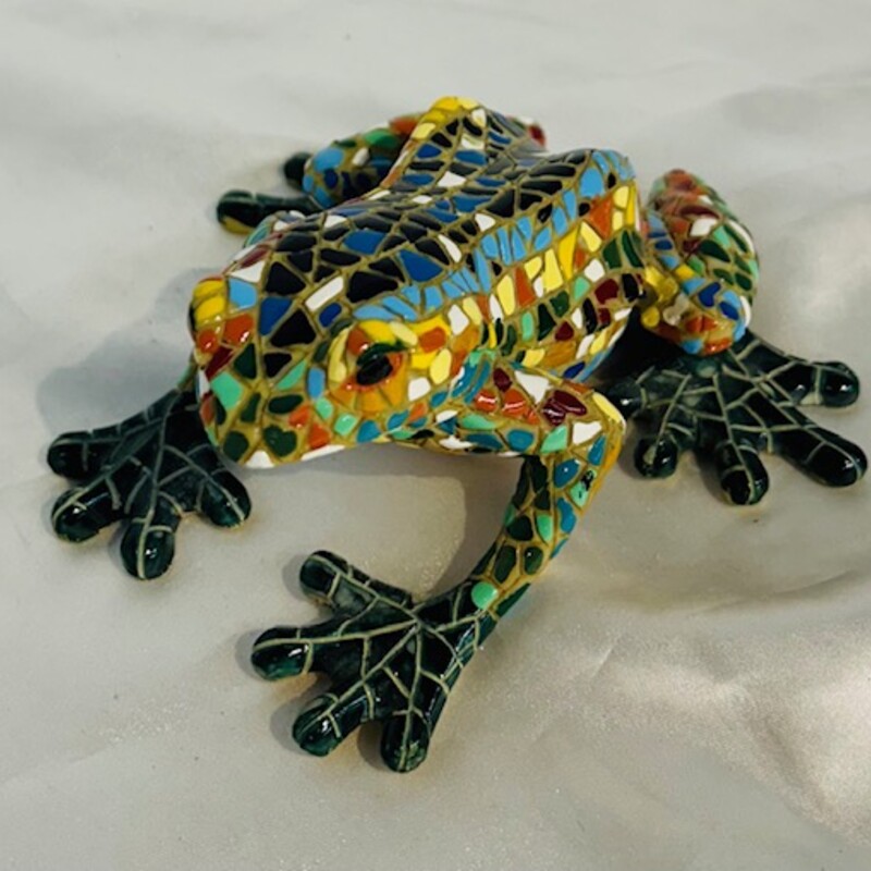 Barcino Designs Mosaic Frog
Green Blue Multicolored Size: 5 x 5W