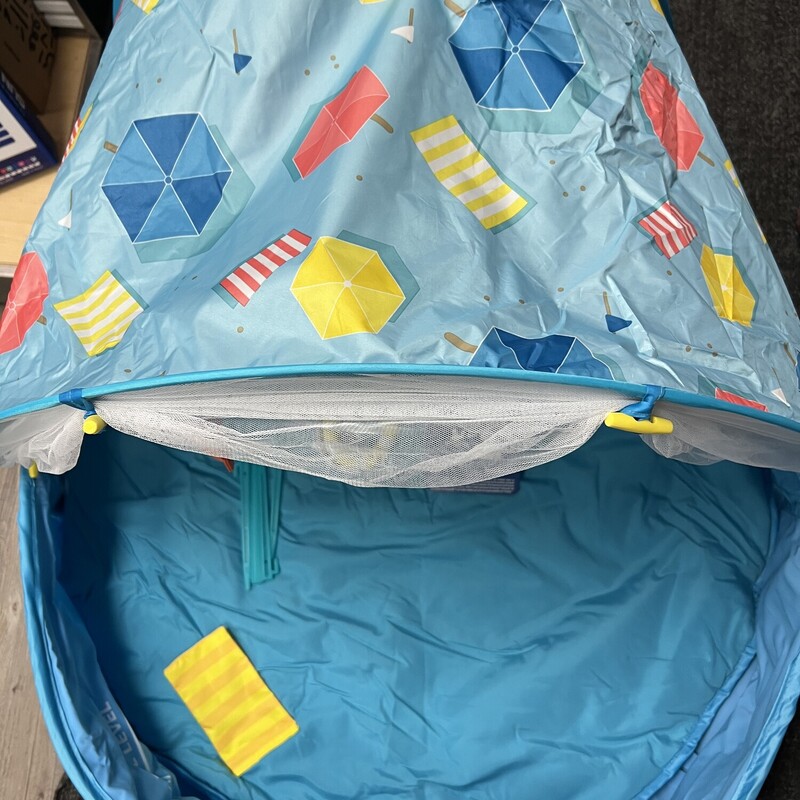 Babymoov Babyni Playpen, Activity Gym & Napper with Pop-Up System, and UPF 50+ Protection for Outdoor & Indoor Use

Age Range: 6-12M

MULTIFUNCTIONAL: Playard, activity center and portable tent, gives baby the fun and comfort of home, while out at the beach, park or just the backyard.
ULTIMATE SAFETY AND COMFORT: The dome tent material has an anti-UV rating of 50+ keeping your child's skin protected from 99% of harmful UV-A and UV-B rays. The tent canopy blocks sand, wind and also features a bug net built for the outdoors.
EASY TO USE POP-UP SYSTEM: Canopy tent folds and unfolds in seconds. Portable and lightweight (2.2lbs), place the Babyni in its included carrying bag for easy transport when you and baby are on the go!
COMFORTABLE PLAY MAT: The soft, thick and removable mat ensures comfort during play time making the Babyni an excellent portable tent solution.
SAFETY IS #1: Like all Babymoov products, the Babyni was tested by an independent laboratory to meet or exceed US and Canadian baby safety standards.