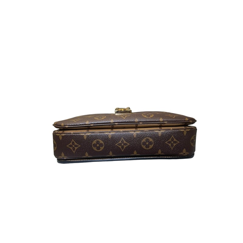 Louis Vuitton Metis Reverse Monogram Crossbody<br />
<br />
Date Code: Chipped<br />
<br />
Dimensions:<br />
9.8 x 7.5 x 2.8 inches<br />
(Length x Height x Width)<br />
<br />
In excellent condition.<br />
<br />
Comes with the original dust bag. No box.