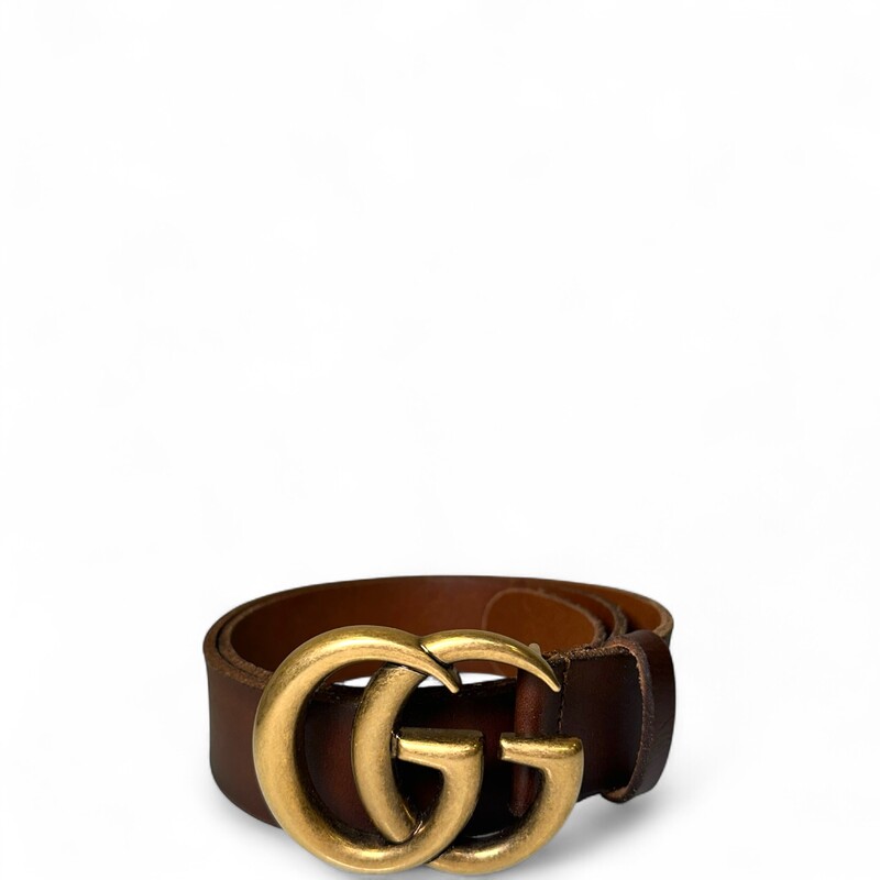 Gucci Marmont Brown Distressed Leather Gold Belt

Size 85

In very good condition. Light scuffs to the hardware.

Comes with the original dust bag. No box.