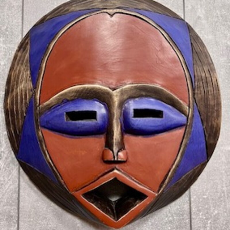 Wood Ghana Moon Mask