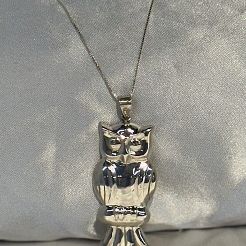 925 Italy Owl Pendant