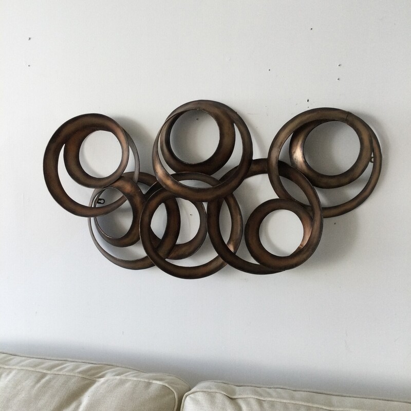 Metal Circles Wall Sculpt