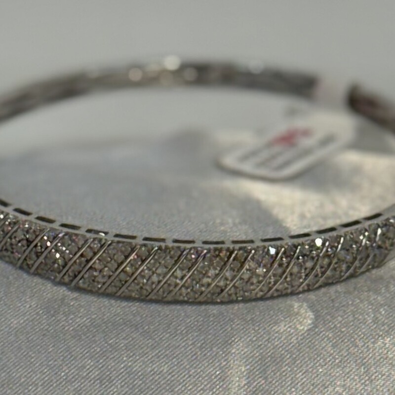 925 Diamond Snap Cuff