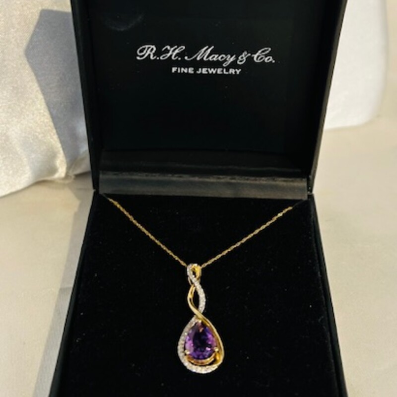 14kt Amethyst Necklace