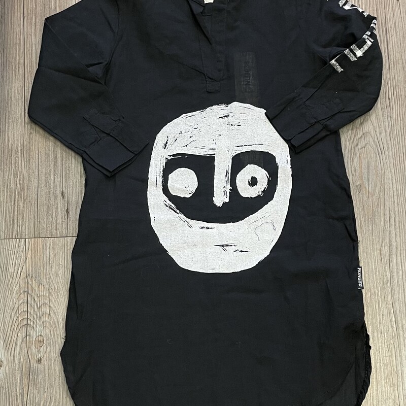 NUNUNU Dress LS, Black, Size: 3-4Y