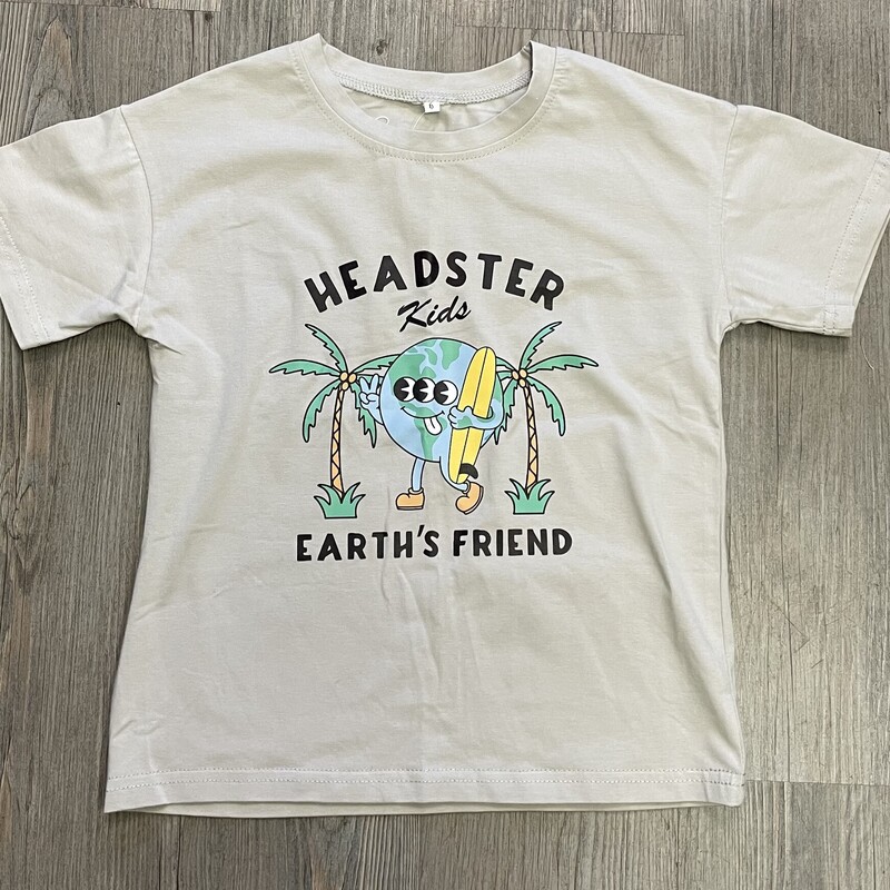 Headster Tee, Grey, Size: 6Y
NEW