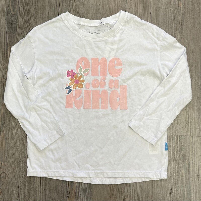 F4A Tee LS, White, Size: 6Y