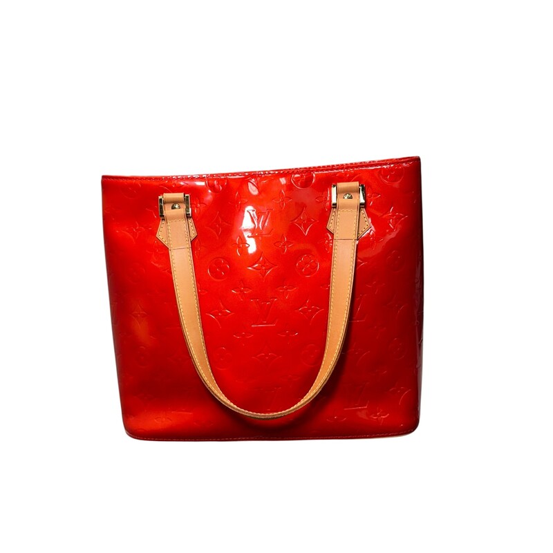 Louis Vuitton Houston Red Vernis<br />
<br />
Date Code: CA0061<br />
<br />
Dimensions:<br />
Length: 12.00 in<br />
Width: 6.00 in<br />
Height: 10.00 in<br />
Drop: 7.00 in<br />
<br />
In very good condition. Light marks on the bottom of the bag. Some light scratches<br />
<br />
Does not come with the originial dust bag or box.