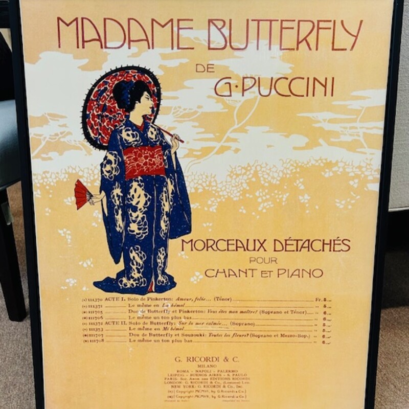 Madame Butterfly Canvas