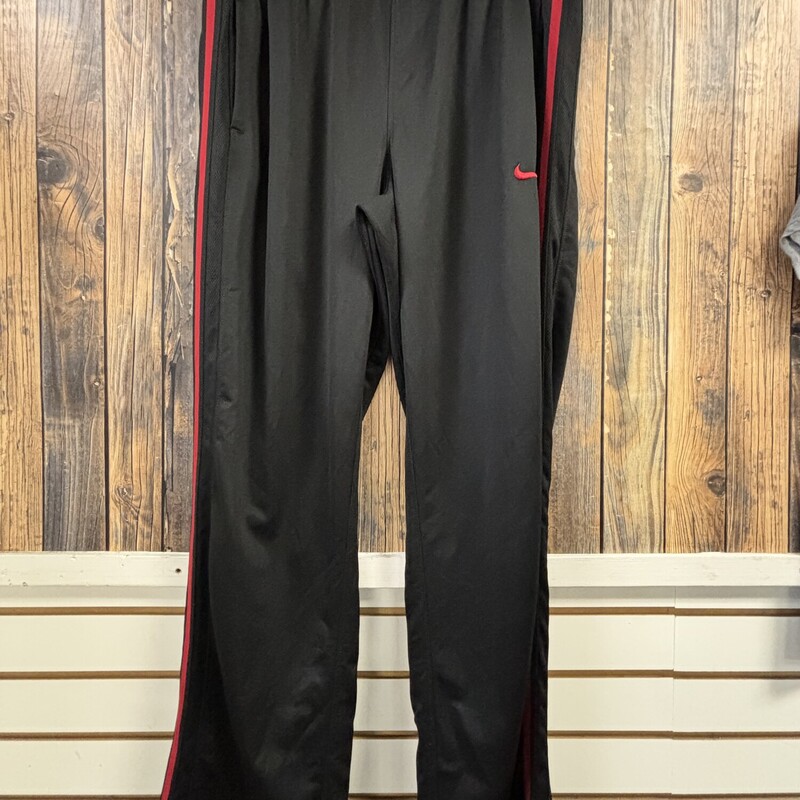 Black/red Nike Sweatpants, Size: L
