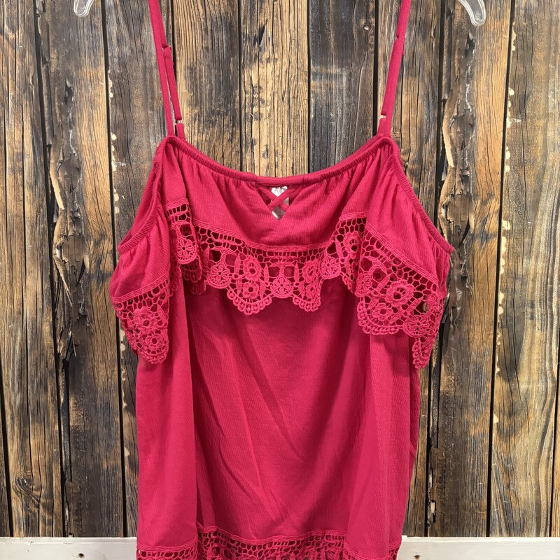 Pink Crochet Top, Size: 3XL