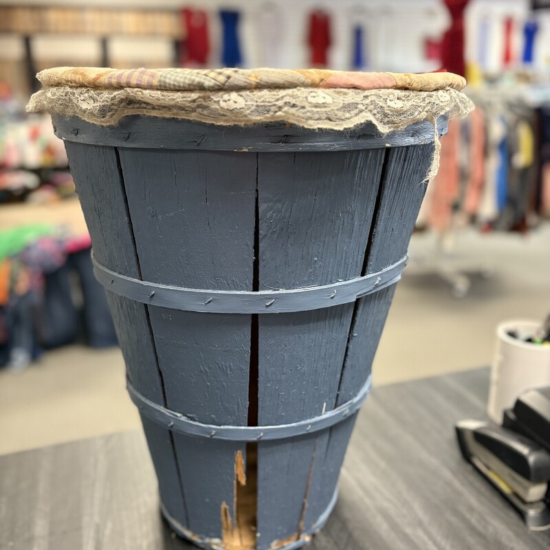 Vtg Blue Basket
