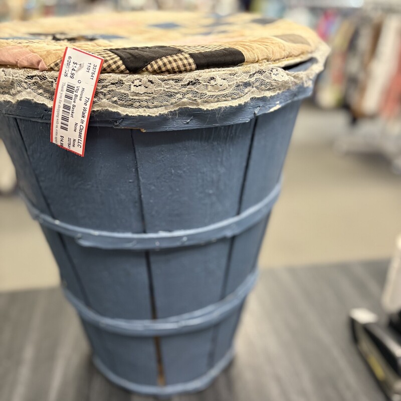 Vtg Blue Basket