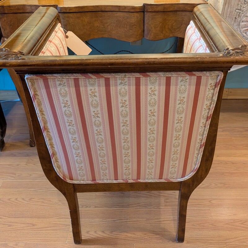 French EMPIRE Armchair, Antique, Fabri<br />
27w x 24d x 31 h