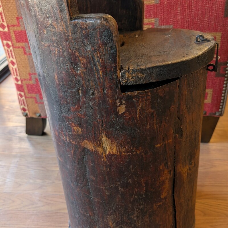 Kubbestol From Tree Trunk, 19th Cen, Scandinavian
13 Round x 25h