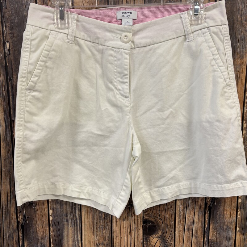 White Crown And Ivy Short, Size: 2