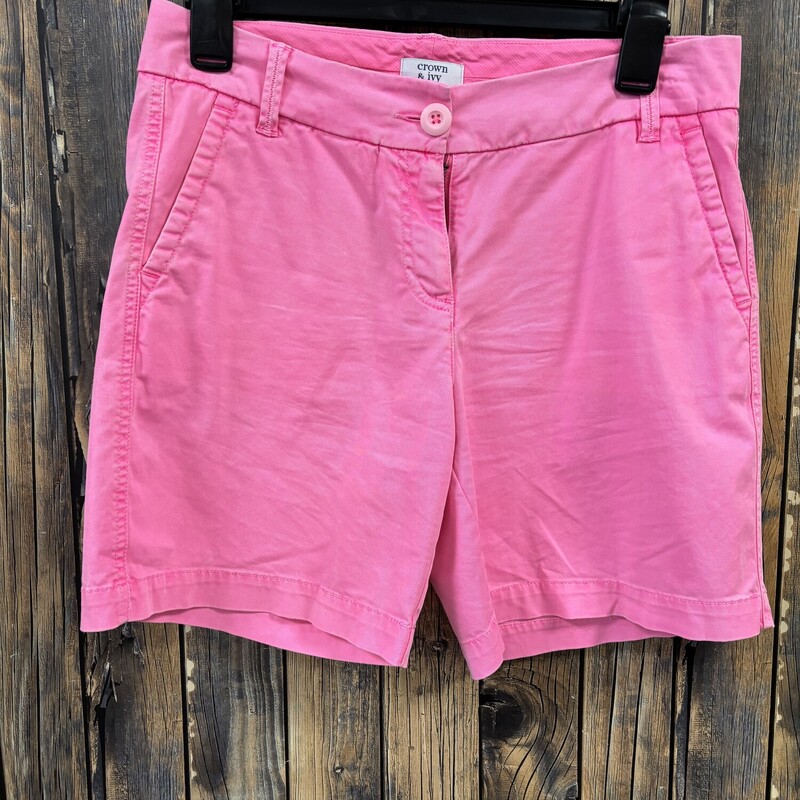 Pink Crown And Ivy Shorts, Size: 2