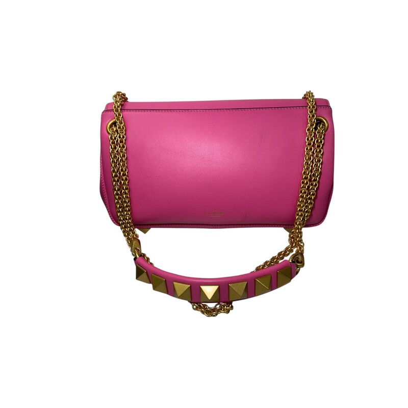 Valentino V Loco Flap Chain Bag<br />
<br />
<br />
Dimensions:10.5 L x 5 H inches<br />
<br />
In good condition. Some marks on the back of the leather.<br />
<br />
Comes with original dust bag and box.