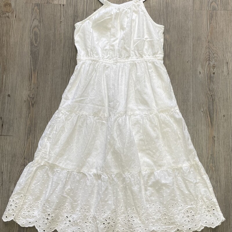 Gap Dress, White, Size: 8Y