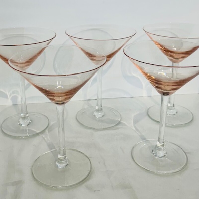 Set5 Pink Martini Glasses