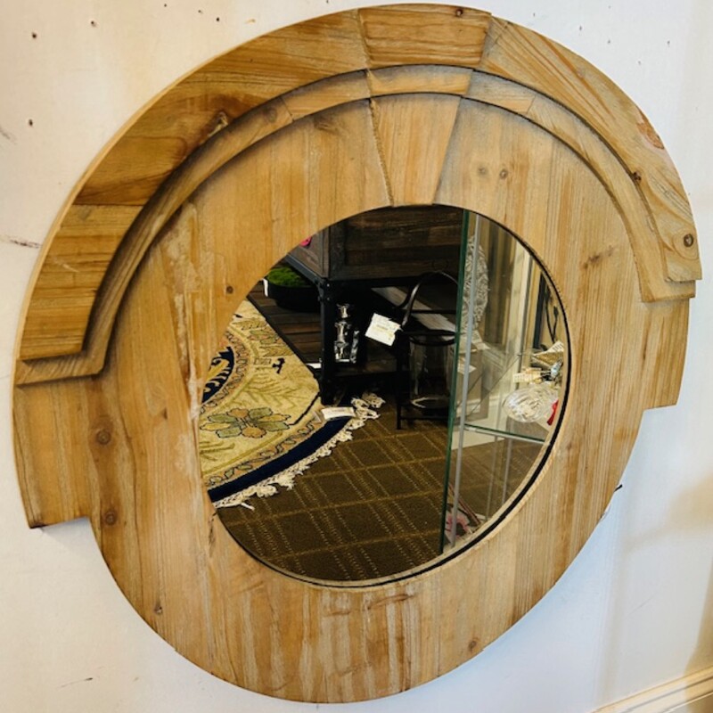 Mansard Style Wood Mirror