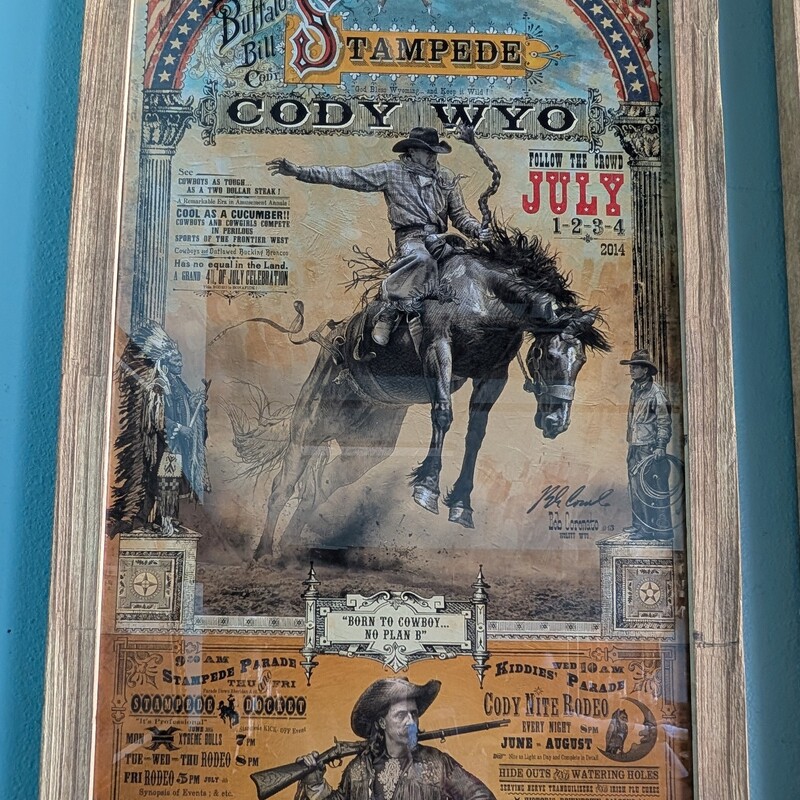 Rodeo Bob Coronato, Poster, Framed
20.5 x 42h