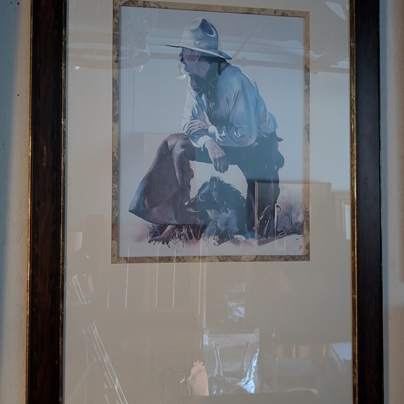William Mathews Cowboy, Print, Framed
33 x 49h