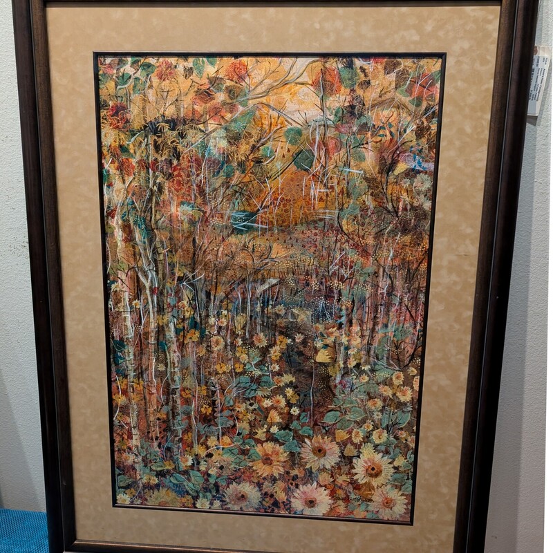 Sara Howsam Original, Mixed Media Framed
Certificate on back
37 x 49h