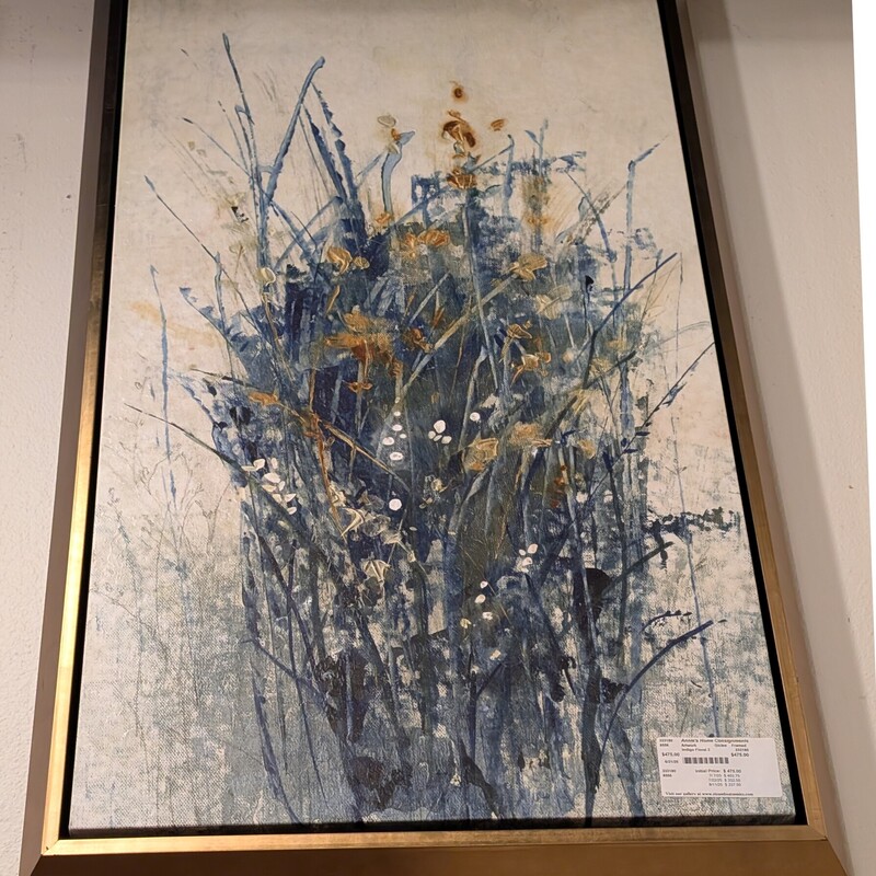 Indigo Floral 2, Giclee, Framed
24 x 48h