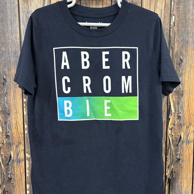Dark Blue Abercrombie Tee, Size: 7/8