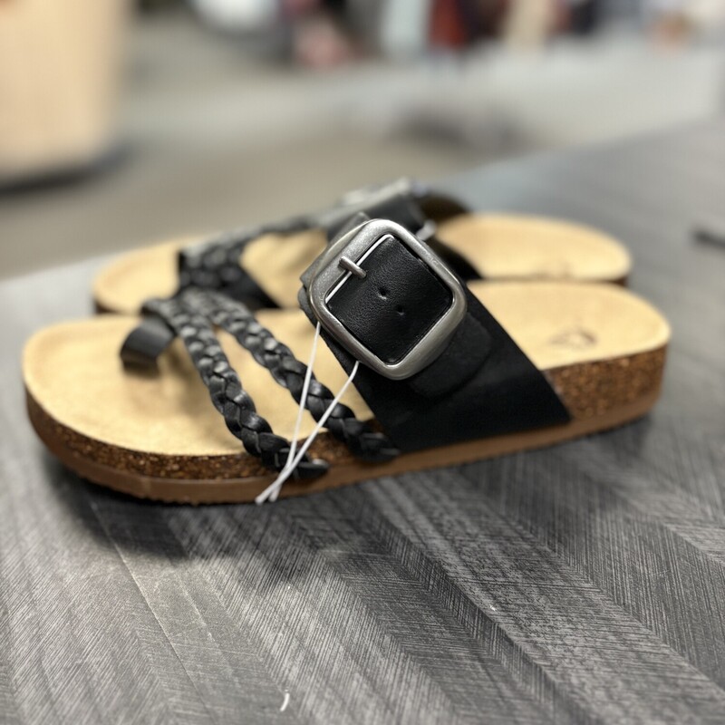 NWT Black Sandals, Size: 8
