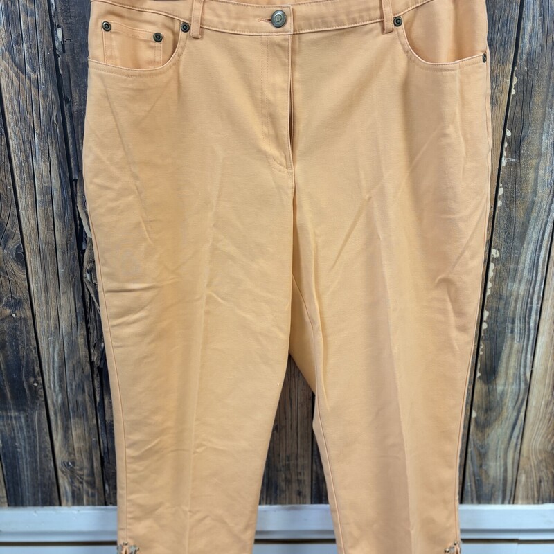 Ruby Rd Orange Capris, Size: 14 P