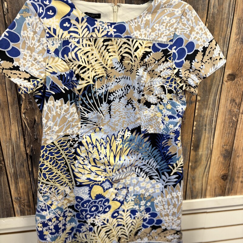 Blue/tan Talbots Dress, Size: 8p