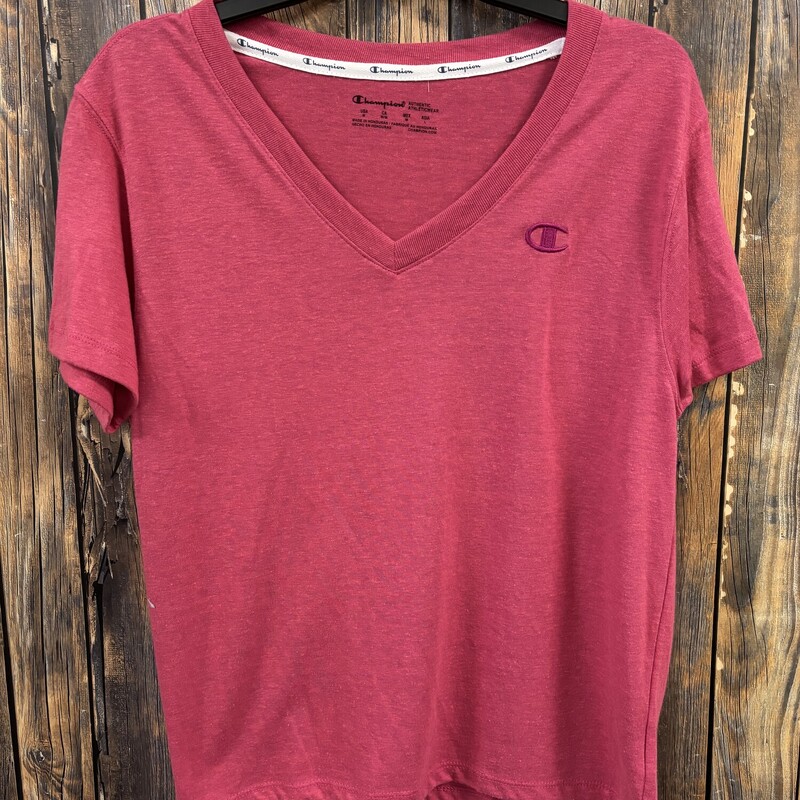 Pink Champion V-Neck, Size: M