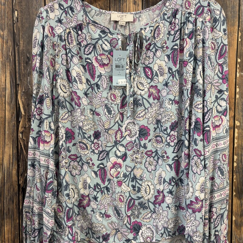 NWT Loft Thin Floral Shirt, Size: S