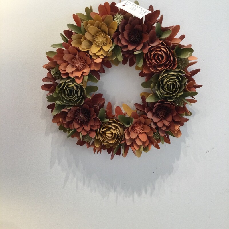 Floral Wreath,
Autumn Colours,
Size: 13 In