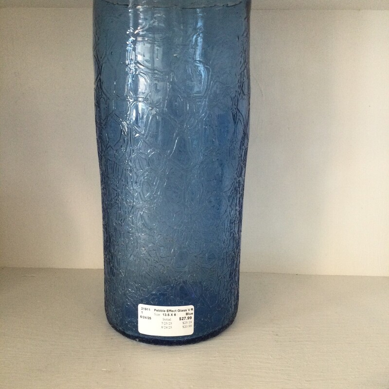 Pebble Effect Glass Vase
