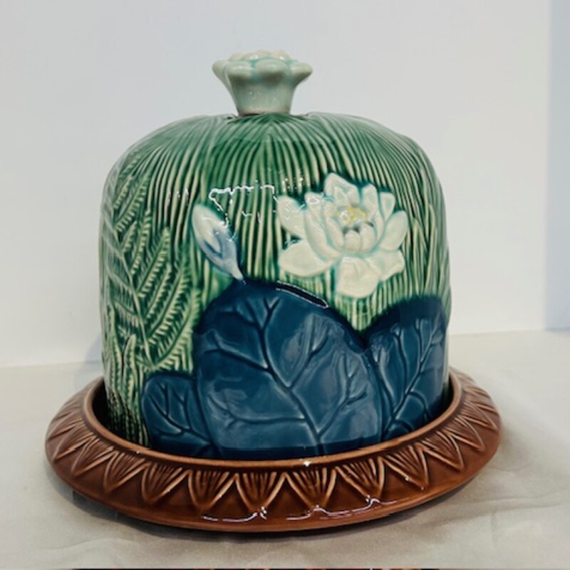 Majolica Floral Cloche