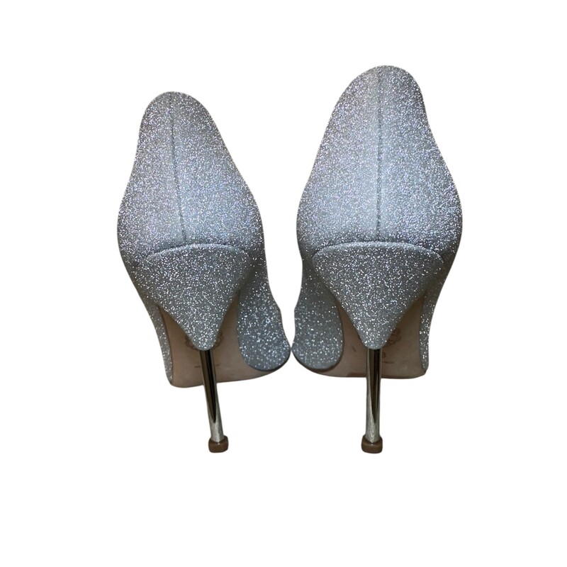 Alexander Mcqueen Punk Spike Silver Glitter Heels<br />
<br />
Size 38<br />
<br />
Code: B70848<br />
<br />
Good Condition<br />
<br />
Does not come with the original dust bag or box
