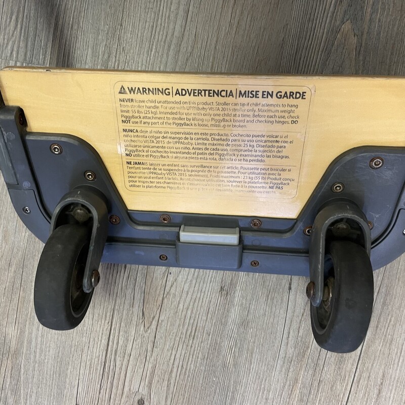 Uppababy Vista Piggyback Rdie Along Board, Wooden, Size: For 2015
Max Weight: 55 lbs