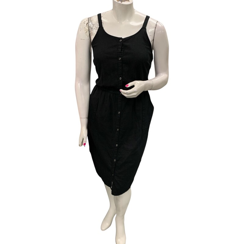 Old Navy Linen, Black, Size: L