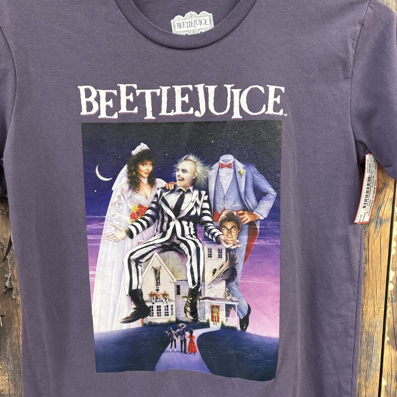 Purple Beetlejuice Tee, Size: S