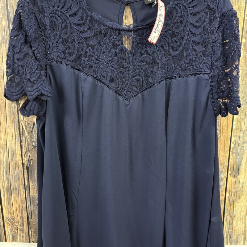 Blue Lace Torrid Shirt, Size: 2